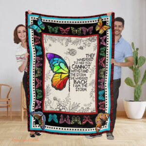Purple Butterflies Fleece Quilt Blanket. Lightweight And Smooth Comfort - Ettee - Fleece Quilt Blanket