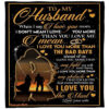 i love you the most to my husbandsoft blanket gift for husband for valentines day - Super King - Ettee