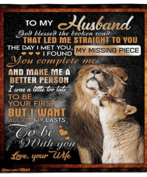 i want all of my lasts to be with you gift for husband lion quilt blanket - Super King - Ettee