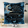 im not a widow im a wife to a husband with wings memorial butterfly blanket - Super King - Ettee