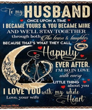 moon to my husband im so in love with yousoft quilt blanket gift for husband - Super King - Ettee