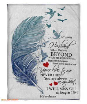 my angel husband blanket fleece blankets your love to me - Super King - Ettee