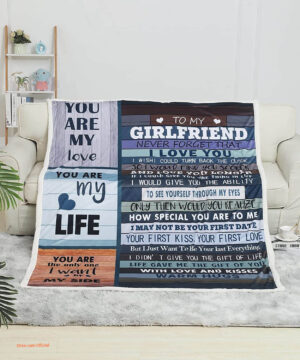 Valentine My Girlfriend Quilt Blankets. Lightweight And Smooth Comfort - Super King - Ettee