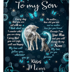 Family Blanket - Always in Your Heart, Son's Gift - Super King - Ettee