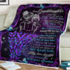 To My Granddaughter Quilt Blanket I Think About You. Foldable And Compact - Super King - Ettee