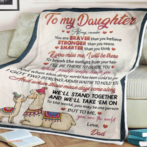 Camel Heart Quilt Blanket To My Daughter. Lightweight And Smooth Comfort - Super King - Ettee