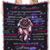 To My Daughter Quilt Blanket - Foldable, Compact & Soft Touch - Super King - Ettee