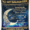 To My Daughter Quilt Blanket From Mom Butterfly. Light And Durable - Super King - Ettee