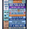 To My Future Husband From Wife 3D All Over Printed Quilt Blanket - Super King - Ettee