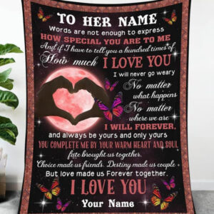 Valentine To My Girlfriend Quilt Blanket. Foldable And Compact - Super King - Ettee