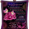 To My Girlfriend Quilt Blanket from Boyfriend Gift For Valentine's Day - Super King - Ettee