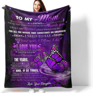 To My Mom Quilt Blanket - Lightweight, Perfect Gift for Her - Super King - Ettee
