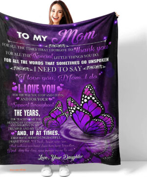 To My Mom Quilt Blanket - Lightweight, Perfect Gift for Her - Super King - Ettee