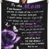 To My Mom Quilt Blanket From Daughter Love Letter Butterfly - Super King - Ettee