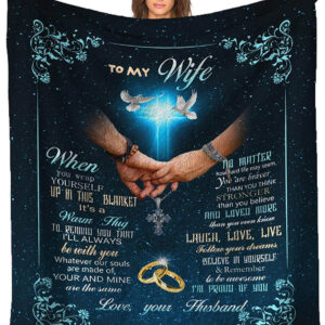 To My Wife Quilt Blanket - Lightweight and Smooth Comfort, Perfect Gift for Her - Super King - Ettee