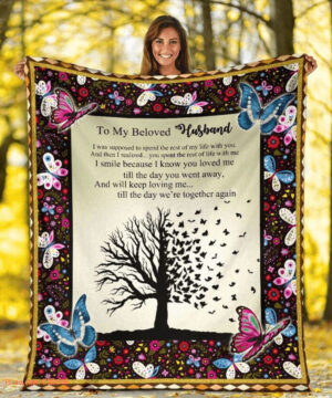 to my beloved husband you spent the rest of life with me fleece blanket - Super King - Ettee