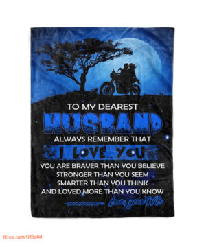 to my dearest husband always remember that i love you fleece blanket - Super King - Ettee