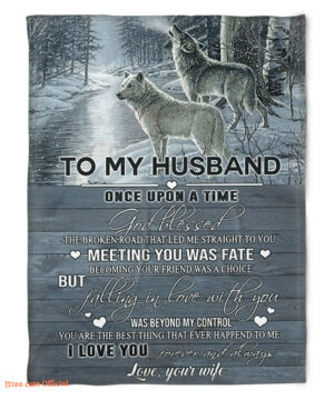 to my husband blanket fleece falling in love with you - Super King - Ettee