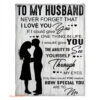 to my husband blanket fleece i love you love your wife gift for husband - Super King - Ettee