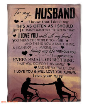 to my husband blanket living my life without you gift for husband - Super King - Ettee