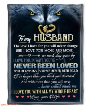 to my husband blanket the love i have for you will never change gift for husband - Super King - Ettee