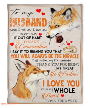 to my husband blanket when i tell you i love you gift for husband - Super King - Ettee