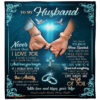to my husband fleece blanket never forget that i love you - Super King - Ettee