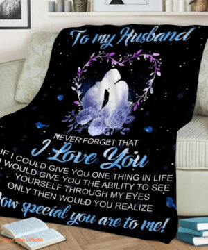 to my husband how special you are to me fleece blanket gift for family - Super King - Ettee