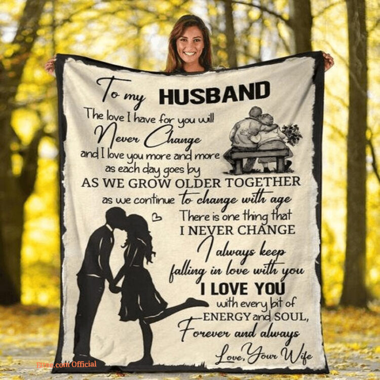 to my husband i always keep falling in love with you blanket - Super King - Ettee