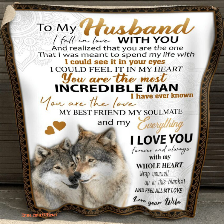 to my husband i fell in love with you quilt blanket - Super King - Ettee
