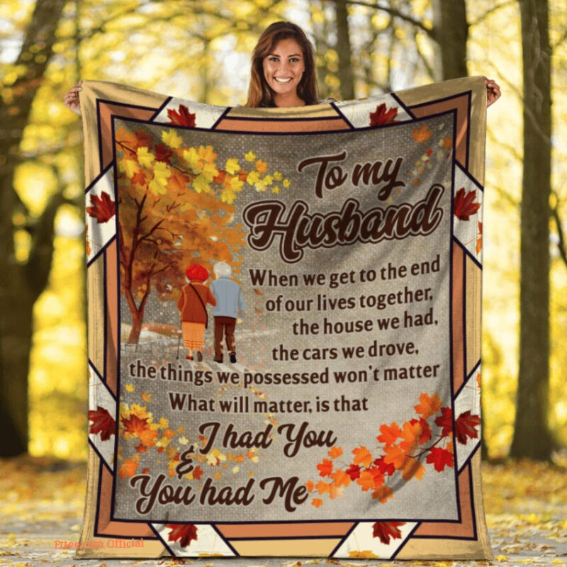 to my husband i had you and you had me fleece blanket - Super King - Ettee