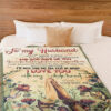 to my husband i love you with my whole heart fleece blanket - Super King - Ettee