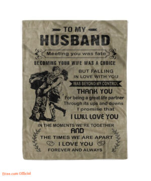 to my husband i promise that i will love you soft blanket - Super King - Ettee