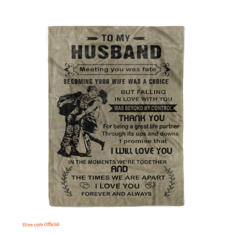 to my husband i promise that i will love you soft blanket - Super King - Ettee
