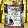 to my husband in my life i love you more eagle fleece blanket - Super King - Ettee