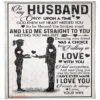 to my husband led me straight to you love your wife fleece blanket - Super King - Ettee