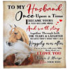 quilt blanket to my husband once upon a time i became yours - Super King - Ettee