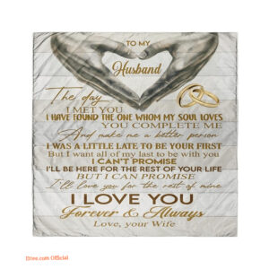to my husband the day i met you i have found the one whom my soul loves - Super King - Ettee