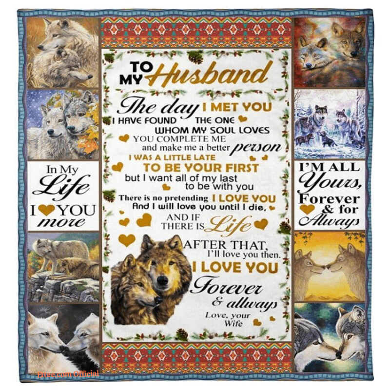 to my husband the day i met you soft fleece blanket - Super King - Ettee