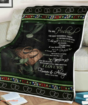 to my husband the most wonderful person is you me fleece blanket - Super King - Ettee