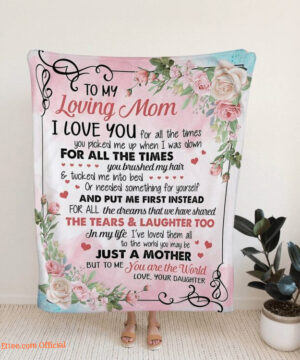 To My Mom Blanket Mother Blanket Family Throw Blanket Blanket For Mom 4 - Super King - Ettee