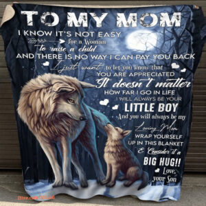 to my mom fleece blanket i will always be your little girl - Super King - Ettee