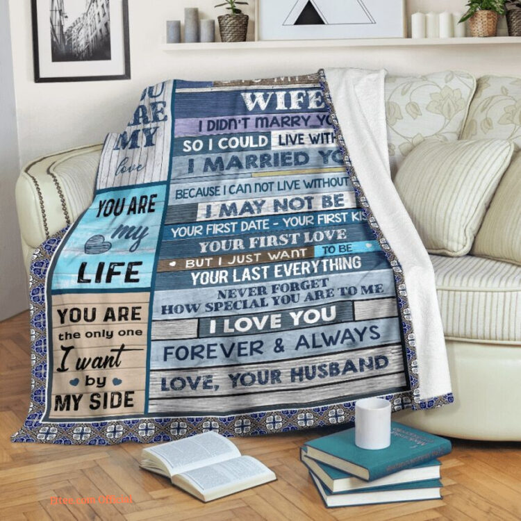 to my wife i didnt marry you blanket gift for wife from husband - Super King - Ettee