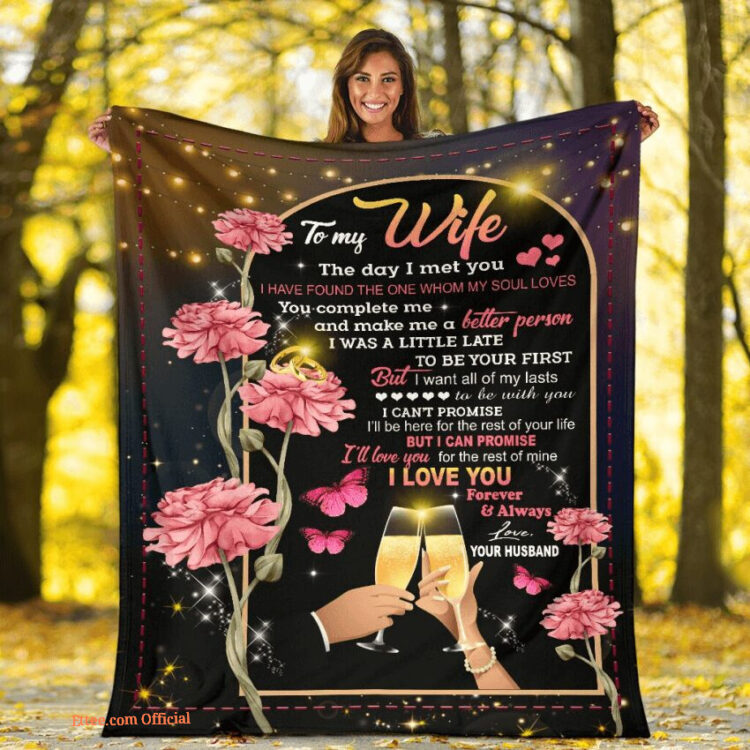 to my wife i love you forever and always quilt blanket - Super King - Ettee
