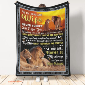 blanket to my wife never forget that i love you - Super King - Ettee