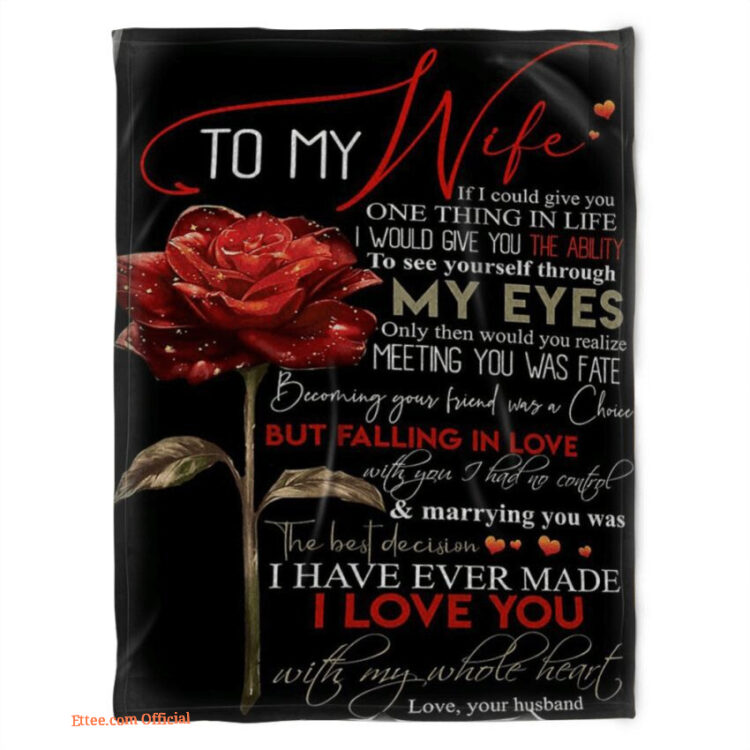 blanket for wife falling in love with you i had no control - Super King - Ettee
