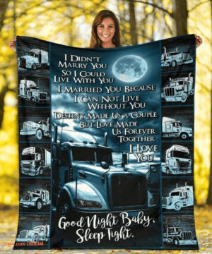 blanket for wife trailer truck wife good night sleep tight - Super King - Ettee