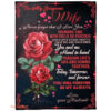 blankets to my wife valentines gift for wife rose i love you - Super King - Ettee