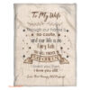 blanket to my wife valentine day gifts for wife i loved you then - Super King - Ettee