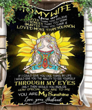 gifts for wife valentine birthday sunflower yoga you are my sunshine - Super King - Ettee